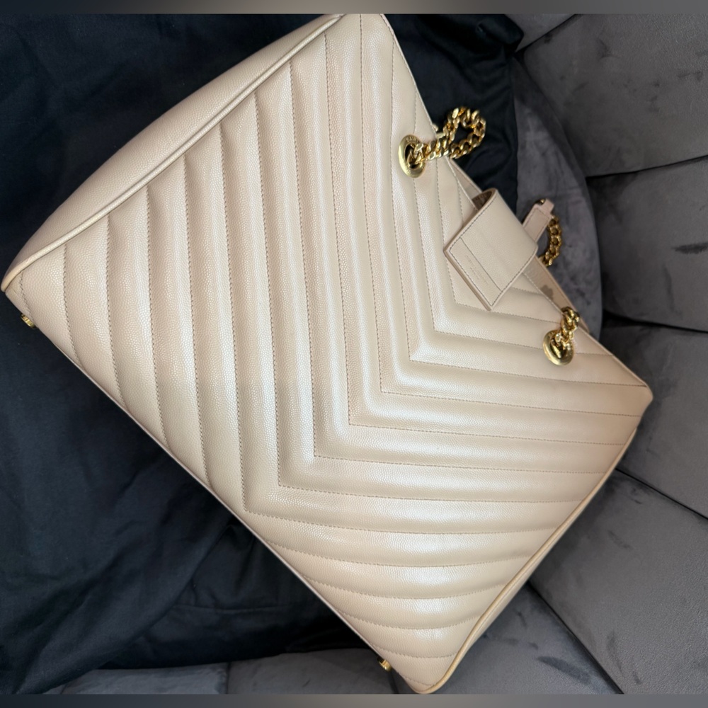 Saint Laurent Monogram Shopper Tote Bag - Picture 6 of 16